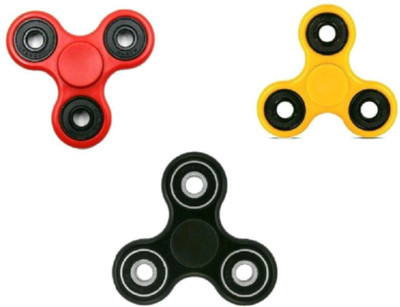 

YAMAMA PACK OF 3 TRI HIGH SPEED FIDGET HAND SPINNER TOYS FAST SPIN(Multicolor)