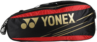 

Yonex 6 in 1 BAG - SUNR 4722TK BT6-S Badminton Bag(Black, Kit Bag, Black;red