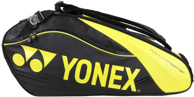 

Yonex 9 in 1 BAG - SUNR 9629 TG BT9 SR Badminton Bag(Black, Kit Bag, Black;yellow