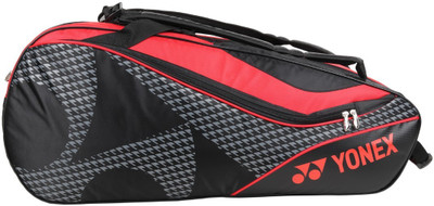 

Yonex 9 in 1 BAG - SUNR 8729 TG BT9 SR Badminton Bag(Black, Kit Bag, Black;red