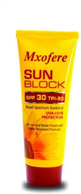 

Mxofere SPF 30 Sun Block Lotion with UVA + UVB Protection For All Skin 100 ml. - SPF 30 PA+++(100 g)
