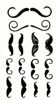 

Yashvi Traders Yashvi Traders Men and women Stickers Temporary Waterproof Tattoo(moustache)