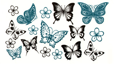 

Yashvi Traders Yashvi Traders 3D Temporary body Tattoo Stickers(Butterfly)