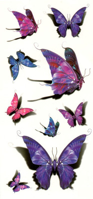 

Yashvi Traders Yashvi Traders body tattoo for men waterproof Tattoo Stickers(Butterfly)