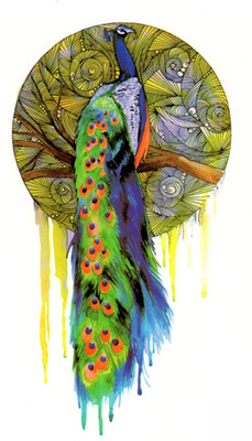 

Yashvi Traders Yashvi Traders Temporary body Tattoo For Girls Men Women 3D Wolf Sticker Size(Peacock)