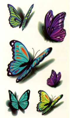 

Yashvi Traders Yashvi Traders Body Art Sexy Stickers Temporary Waterproof Body Tattoo(Butterfly)