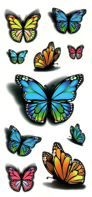 

Yashvi Traders Yashvi Traders Temporary body Tattoo For Girls Men Women 3D Wolf Sticker Size(Butterfly)