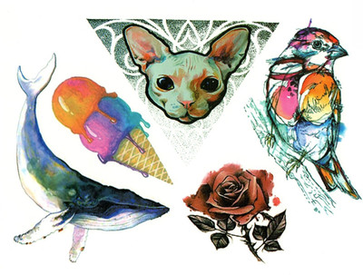 

Yashvi Traders Yashvi Traders Fashion Body Art Decoration Tattoo Waterproof Temporary Tattoo Stickers(Animal Print)