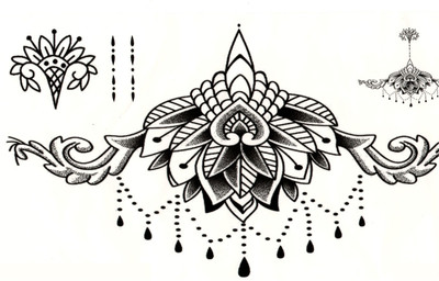

Yashvi Traders Yashvi Traders 3D Temporary body Tattoo Stickers(Art)