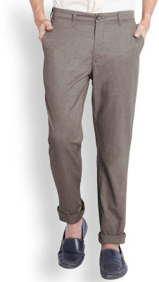 

Parx Slim Fit Men's Brown Trousers