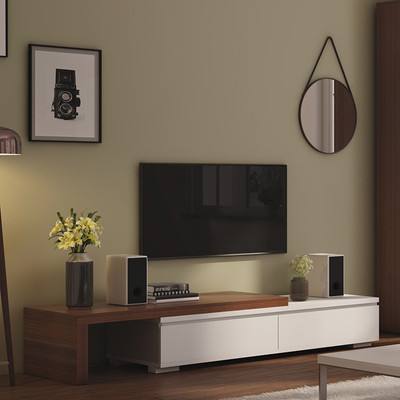

Urban Ladder Bayern 75" Engineered Wood TV Entertainment Unit(Finish Color - Walnut)