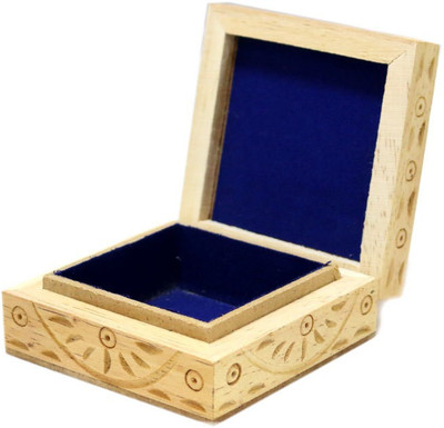 

Craftkriti Gems Stone & Wood Jewellery Vanity Box(Golden)