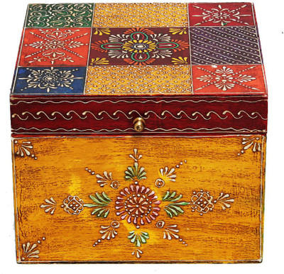 

Craftkriti Small multicoloured jewellery box Jewellery Vanity Box(Multicolor)
