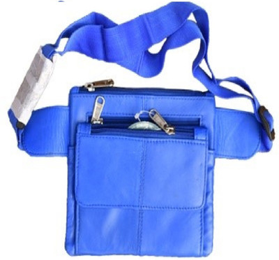

Aspen Leather 100% Genuine Leather Belt pouch Waist Bag(Blue)