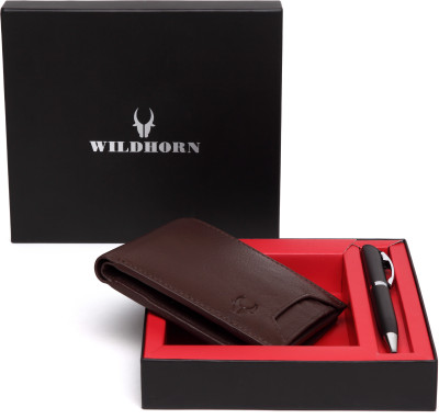 

WildHorn Men Casual Brown Genuine Leather Wallet(8 Card Slots)