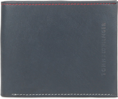 

Tommy Hilfiger Men Blue Genuine Leather Wallet(4 Card Slots), Navy