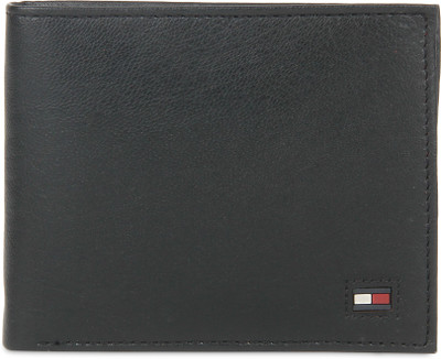 

Tommy Hilfiger Men Black Genuine Leather Wallet(4 Card Slots)