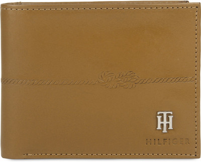 

Tommy Hilfiger Men Tan Genuine Leather Wallet(4 Card Slots), Lt. tan/tonal tan