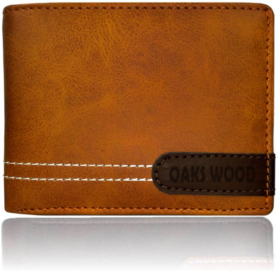

Oaks Wood Boys Tan Genuine Leather Wallet(6 Card Slots)