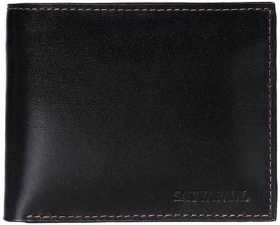 

Satya Paul Men Black Genuine Leather Wallet(6 Card Slots)