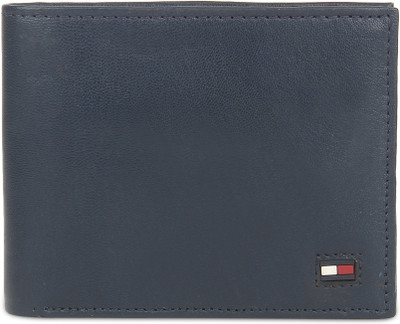 

Tommy Hilfiger Men Blue Genuine Leather Wallet(4 Card Slots), Navy