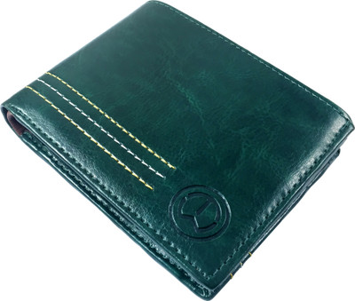 

KnW Men Green Artificial Leather Wallet(3 Card Slots)