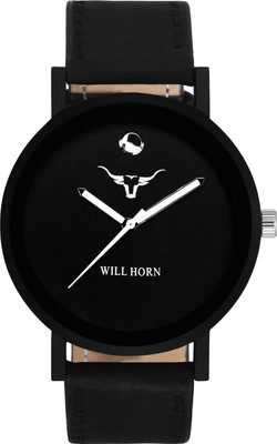 WILL HORN WH-7002 Awesome Slim Black Dial Analog Watch-For Men Watch - For Boys