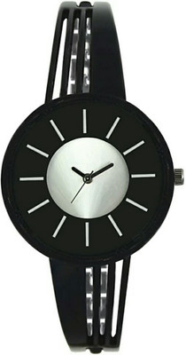 

victance lorem 212 black and siver color stylist dial and black color metal strap bracelet watch for girls and women Watch - For Women