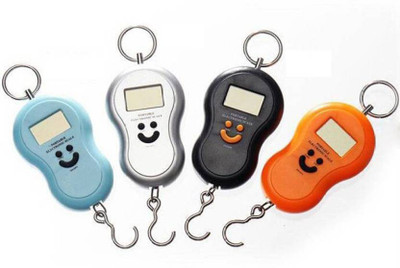 

ELEGANTSHOPPING PORTABLE ELECTRONIC SCALE Weighing Scale(Blue, Orange, Black, Silver), Black;blue;orange;silver