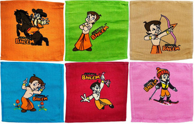 

Creative India Exports Cotton 300 GSM Face Towel Set(Pack of 6, Multicolor)
