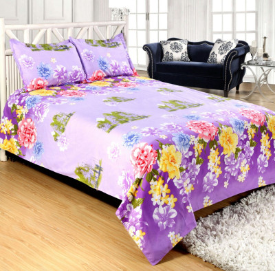 

Shivaay Fashion 200 TC Cotton Double Printed Bedsheet(Pack of 1, Multicolor)
