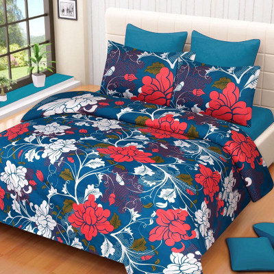 

Shivaay Fashion 200 TC Cotton Double Printed Bedsheet(Pack of 1, Multicolor)