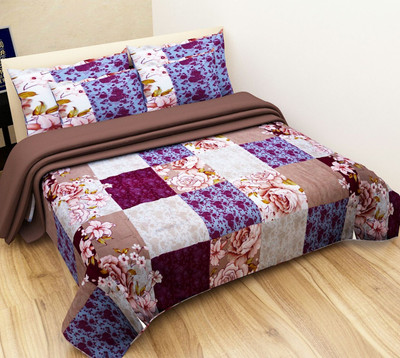 

Shivaay Fashion 200 TC Cotton Double Printed Bedsheet(Pack of 1, Multicolor)