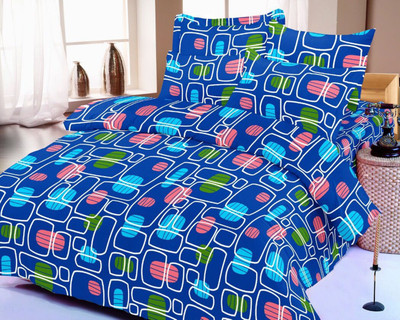 

Shivaay Fashion 200 TC Cotton Double Printed Bedsheet(Pack of 1, Multicolor)