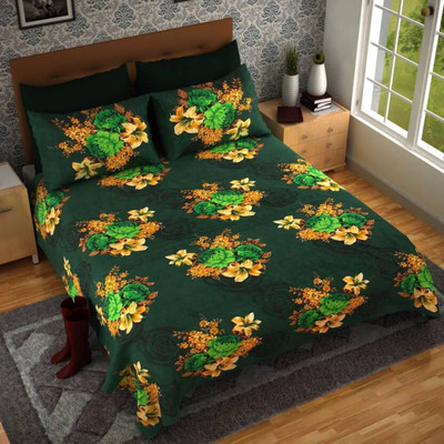 

Shivaay Fashion 200 TC Cotton Double Printed Bedsheet(Pack of 1, Multicolor)
