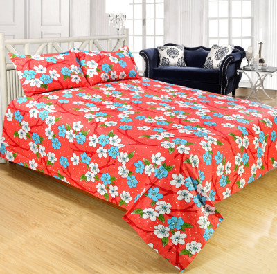 

Shivaay Fashion 200 TC Cotton Double Printed Bedsheet(Pack of 1, Multicolor)