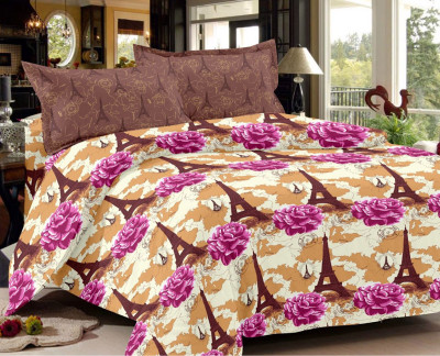 

Shivaay Fashion 200 TC Cotton Double Printed Bedsheet(Pack of 1, Multicolor)