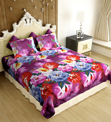 

Shivaay Fashion 200 TC Cotton Double Printed Bedsheet(Pack of 1, Multicolor)