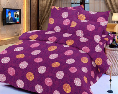 

Shivaay Fashion 200 TC Cotton Double Printed Bedsheet(Pack of 1, Multicolor)