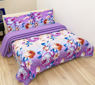

Shivaay Fashion 200 TC Cotton Double Printed Bedsheet(Pack of 1, Multicolor)