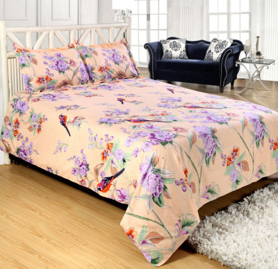 

Shivaay Fashion 200 TC Cotton Double Printed Bedsheet(Pack of 1, Multicolor)