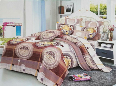 

Shivaay Fashion 200 TC Cotton Double Printed Bedsheet(Pack of 1, Multicolor)