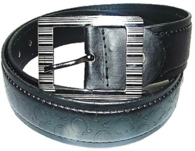 

HADWIN Men Black Artificial Leather Belt, Apex_bl_015