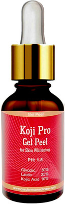 

Cosderma Kojic Acid 10% Glycolic 30% Lactic 25% Kojipro Peel Fairness Acne Scars Pigmentation Removal(30 ml)
