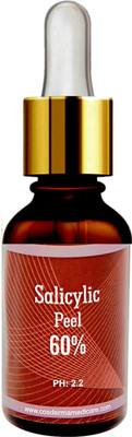

Cosderma Salicylic Acid peel 15% Acne & Pimple Clear Blackheads whiteheads Oil control Pigmentation ETC(30 ml)