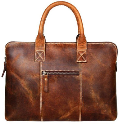 

Crafts Shelter CS11 Medium Briefcase - For Men(Brown)