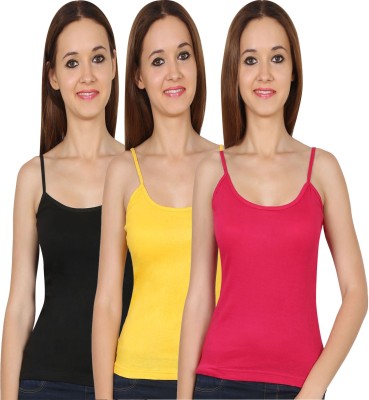 FRISKERS Casual Sleeveless Solid Women Multicolor Top