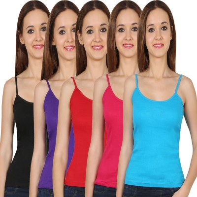 FRISKERS Casual Sleeveless Solid Women Multicolor Top