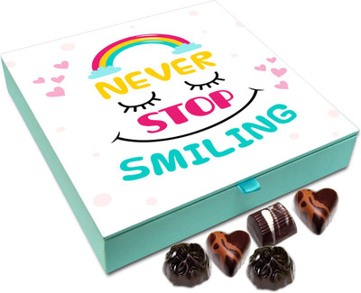 

Chocholik Gift Box - Never Stop Smiling Chocolate Box - 9pc Truffles(108 g)