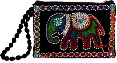 

SUVASANA Party Multicolor, Black Clutch, Black;multicolor